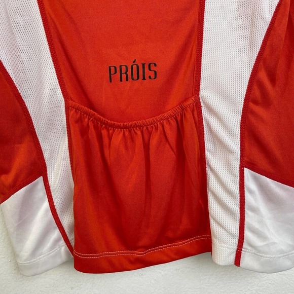 Prois Artemis Archery Shirt Small Womens Orange White Short Sleeve Pockets *Flaw - Picture 13 of 16